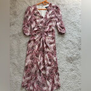 Express Pink and Black Animal Print Dress